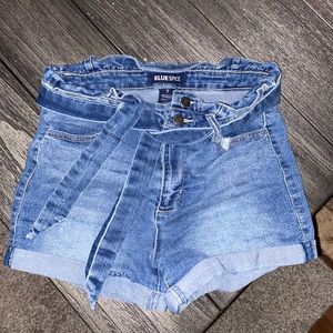 High waisted Jean shorts